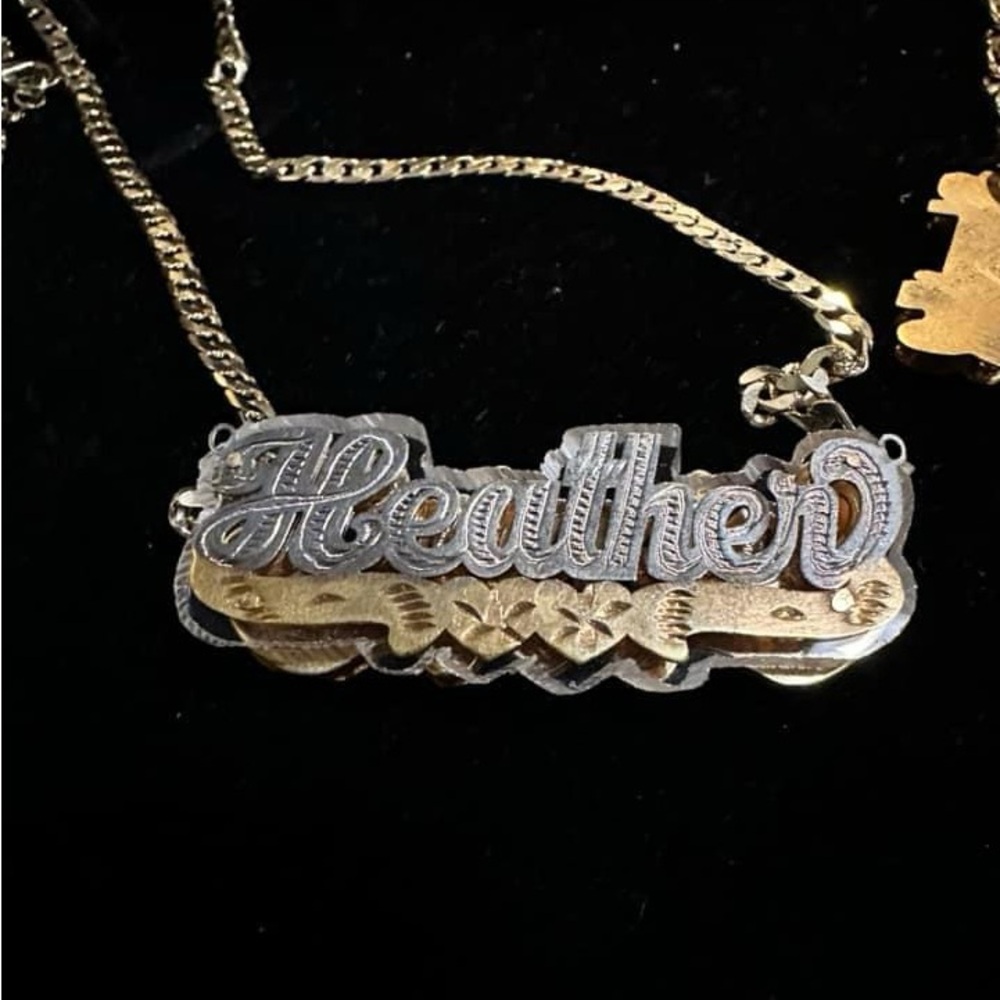 Custom Gold and Silver Name Necklace